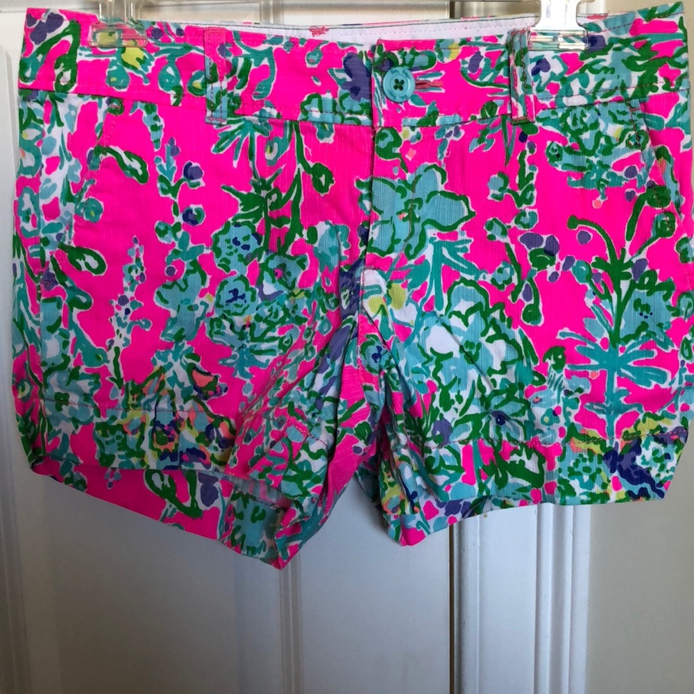 $68 Lilly Pulitzer Callahan Shorts Size 2 Pink